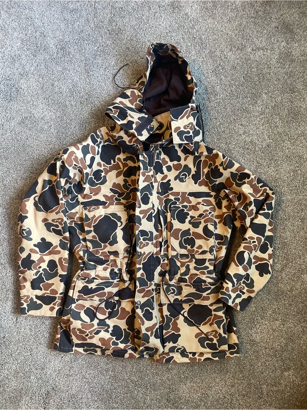 10X Vintage Duck Camo Goretex Hunting Jacket Men's Large Chest 42-44
